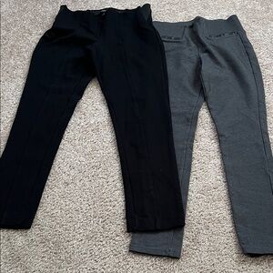Women’s Knit Pull-On Pants - Black & Gray